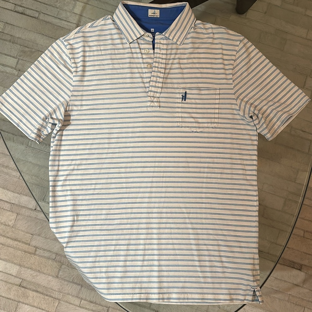 Johnnie-O Hangin’ Out Polo, Medium, White